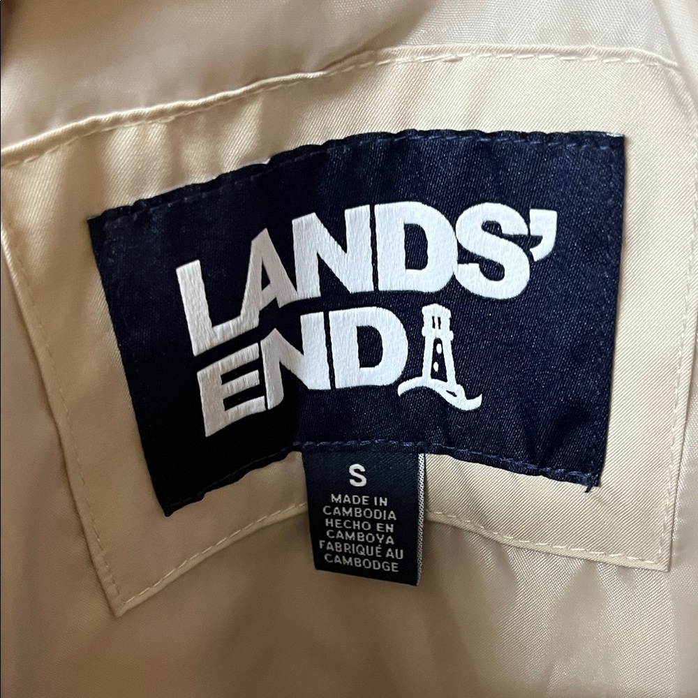Land’s End Quilted Jacket in Beige women’s size S NWT - Picture 2 of 3